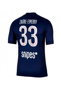 Paris Saint-Germain Warren Zaire-Emery #33 Jalkapallovaatteet Kotipaita 2025-26 Lyhythihainen